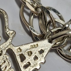 Vintage 925 Sterling Silver Grandma Charm Bracelet Italy 6 Charms 20 Grams