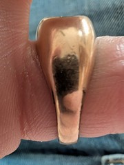 Vintage 14K RGP Heavy Dome Signet Ring 9.21g Size 9 – Monogram “EHB” – Project
