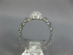 LARGE 1.13CT DIAMOND 18KT WHITE GOLD MATTE & SHINY ELONGATED MARQUISE SHAPE RING