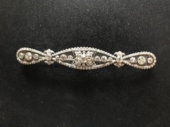 Vintage Art Deco Diamond Brooch in Platinum