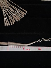 Sun West Silver Co Sterling Liquid Silver 8 Strand 30in Art Deco Necklace #S29/3