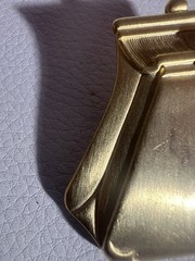 Vintage Tona Coin Purse And Real Dime Brooch Pin Brass