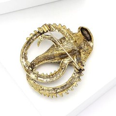 Vintage Art Nouveau Style Fairy Nymph Pendant Brooch Shawl Snake Pin Jewelry