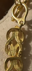 Vintage MMA METROPOLITAN MUSEUM Of ART Byzantine Knot Goldtone Necklace Rare!