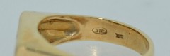 Vintage 14K 0.8 CTW Oval Cut Diamond Ring