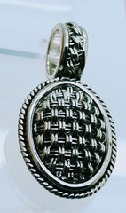 Vintage unique design style silver Tone oval shape Pendant charm fashion jewelry