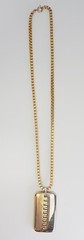 Vintage two tone metal abstract high fashion necklace by Lanvin