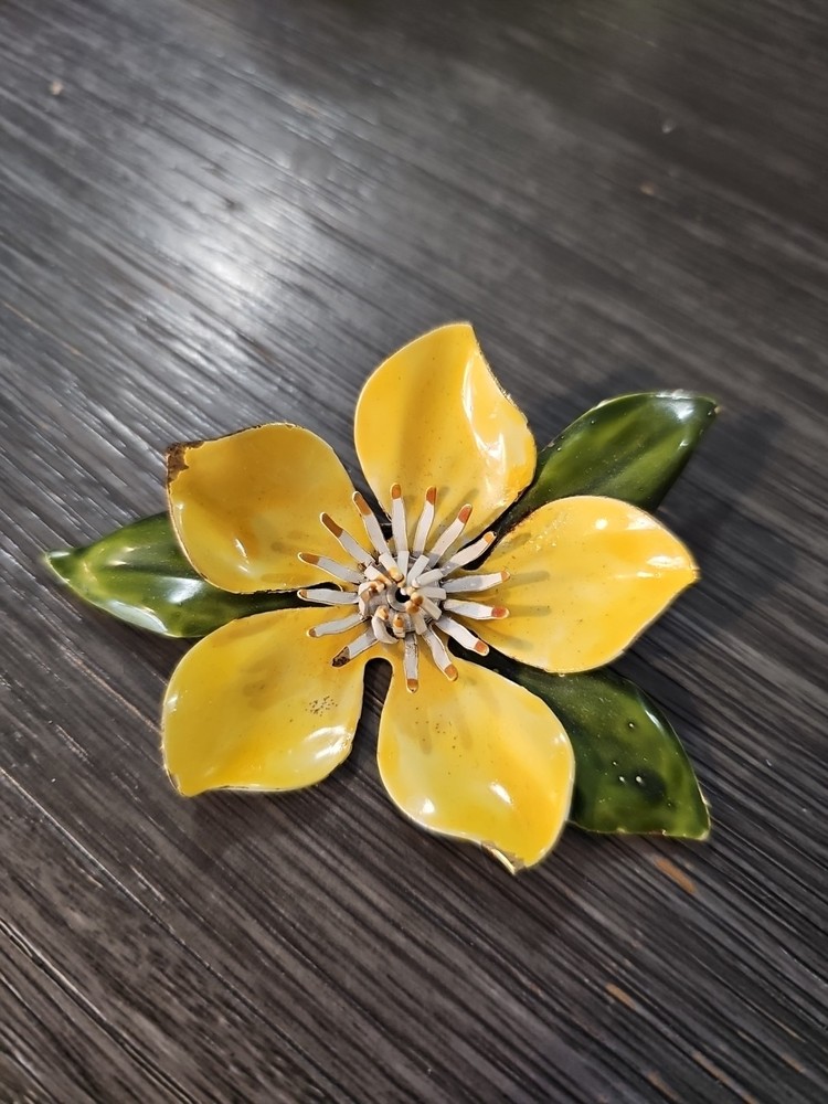 Vintage Brooch 5 Leaf Bloom – No Brand