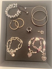Vintage To Now Silver Toned Jewelry Bundle Wearable Mixed Lot