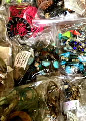 1/2LB Jewelry TREASURE Estate Lot with a Boho, Beach, Gypsy Theme ALL WEARABLE