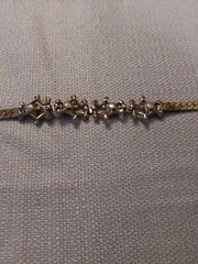 Bracelet Light Blue Jewels Silver Clasp Costume Fashion Vintage