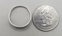 3 Sterling Silver Rings Sz 8: Filigree Lace + 2 Cz Bands – 1 Missing 3 Tiny Cz’s