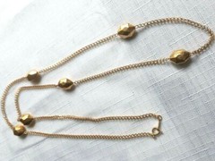 Vintage Gold Tone Necklace 29 Inches As Pictured -VM87