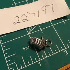 Vintage NUVO Sterling Silver Movable MOSES inside a BASKET Charm