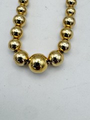 Vintage Citation Graduated Gold Tone Bead Necklace NOS With Tag 1980’s