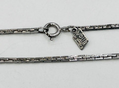 Vintage Viola By Lang Silver Tone Layering Chain Necklace 21 in