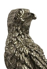 Tortolani Pewter Falcon & Falconer’s Gauntlet Brooch Detailed Pin Bird 3D Jewelr