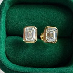 Art Deco Lab Created Diamond Antique Engagement Gift Special Earring 925 Silver