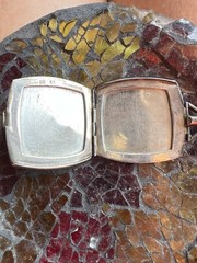 Vintage Marathon Sterling Silver Rectangular Locket With AF Monogram
