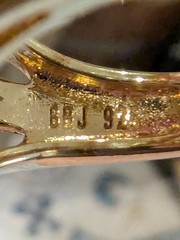 Vintage BBJ 925 Smokey Quartz Size 5 JTV Ring
