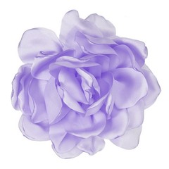 4.7 inch Silk Satin Flower Brooch Pin Large Peony Floral Lapel Pin Lavender