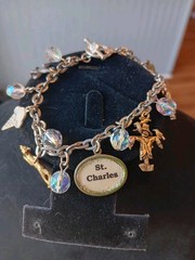 One Of A Kind Charm Bracelet With Charms From St Charles, IL Gorgeous