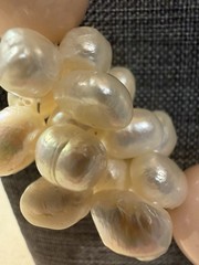 Stunning Antique Baroque Multi Real Pearl And Crystal Glass Beads Necklace Heavy