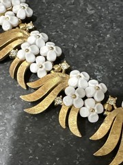 Rare Vtg Crown Trifari Forget-Me-Not Collection Choker 50’s Original Box