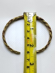 FANTASTIC RARE BOHEMIAN BERBER BRONZE TWISTED BRACELET – TENSION BANGLE BRACELET