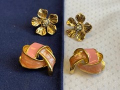 Vtg Clip-On Earring Lot Costume Jewelry Napier NWH Marvella Monet Sarah Cov