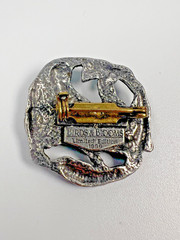 Cardinal BIRDS AND BLOOMS Limited Edition 1999 Vintage Pin Pewter Leaves