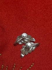 Vintage JMS 1/20 12KT G.F. Leaf Screw Back Earrings