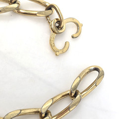 Vintage SPEIDEL Gold Tone Oval Link Bracelet Sister Clasp 7″