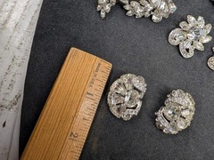 Vintage Lot Of Eisenberg Jewelry -All Signed Rhinestones Assorted Sizes