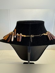 Vintage 1960’s Sea Urchin Spine Collar Necklace and Earrings Set RARE Jewelry