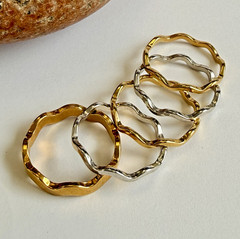 Vintage Avon Ring Lot of 5 from the 70’s 80’s Various Adjustable Sizes see photo