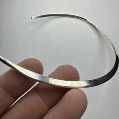 Vintage Sterling Silver West Germany Twist 15.5″ Collar Choker Necklace – 24.5g