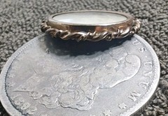 Antique Victorian Mourning Photo Brooch Pendant ~1890s C Clasp Portrait Pin