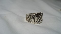 Novelty Lucky Poker Ring Royal Flush Diamonds Sz 7.5 Unisex