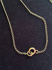 Vintage 12K Gold-Filled Curb Link Chain Necklace, 16″, Delicate – FREE SHIPPING