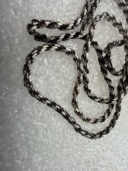 21.4g .925 Silver Vintage made in Italy Rope Med Lock Crimp 24Inch Necklace