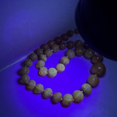 Vintage Honey Amber Necklace Graduated Round Beads Screw Clasp Faceted