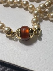 Joan Rivers Classics 28” Faux Pearl Interchangeable Barrel Necklace w/Bag & Box