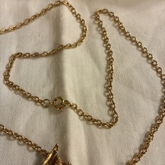 Eagle Pendant gold-tone necklace metal bird of prey 24” Chain 2.5 X 3” Eagle