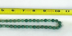 Vtg Aventurine Natural Stone Gold Tone Clasp Beaded Necklace 20” 36.34 grams EUC