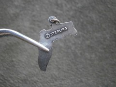 Florida State Map Vintage Sterling Silver Bracelet Charm Pendant 1.1g