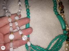 Lot 17 Vintage Necklaces Many still with Tags Ames Jamesway Lucite Wood Jewelry