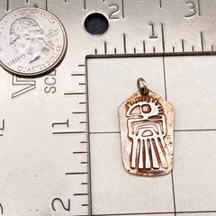 Vintage Tribal Bird Silver Pendant