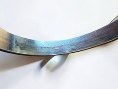 Vintage James Craig IC Handwrought Sterling Silver Reeded Bangle Bracelet 40.3g