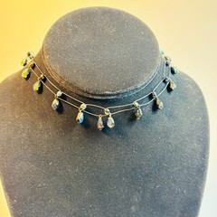 Y2K Vintage Necklace Jewelry Sparkly Rhinestone Choker 2000s Retro Cute